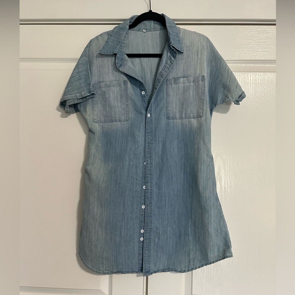 Jean shirt dress